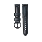 Kuzo Leather Watch Strap - Jett